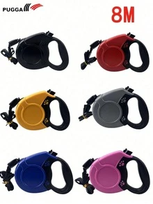 可伸缩狗绳，自动伸缩尼龙绳，适用于大型犬散步 - 彩色 - 查看 1