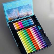 48支装，48/36/24/12色专业彩色铅笔套装，油性彩色铅笔套装，专业美术画笔，手绘素描绘画，初学者专用彩色铅笔素描铅笔，开学季礼物 - 彩色 - 查看 2
