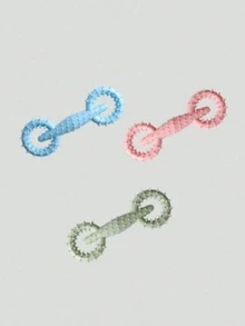 1pc Pet Toy Chew Toy With Pull Ring, Teething Stick Interactive Dog Toy - Multicolor - View 4