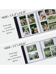 1 cuốn album ảnh tự dính có nam châm, kích thước 4x6, 5x7, 8x10 inch, sổ vẽ kèm bút kim loại, thích hợp làm quà tặng, quà gia đình, quà cưới, kích thước 11x10.6 inch, 40 trang, màu trắng, quà tặng sinh nhật, tốt nghiệp. - Nhiều màu - Xem 6