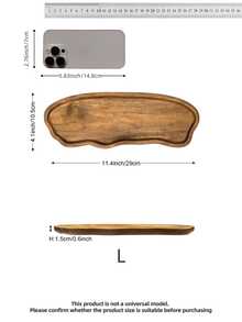 1/2 Pieces Wooden Tray, Cloud-Shaped Tray, Rainbow-Shaped Tray, Wooden Tray, Beauty Display Tray, Perfume Tray, Bathroom Tray, Wooden Tray For Tableware, Cake Tray, Kitchen Tray, Birthday Display Stand, Garden Tray, Paper Cupcake Tray, Suitable For Birthday - Brown - View 7