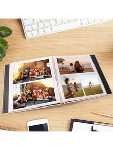 1 cuốn album ảnh tự dính có nam châm, kích thước 4x6, 5x7, 8x10 inch, sổ vẽ kèm bút kim loại, thích hợp làm quà tặng, quà gia đình, quà cưới, kích thước 11x10.6 inch, 40 trang, màu trắng, quà tặng sinh nhật, tốt nghiệp. - Nhiều màu - Xem 5