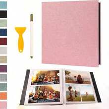 1 cuốn album ảnh tự dính có nam châm, kích thước 4x6, 5x7, 8x10 inch, sổ vẽ kèm bút kim loại, thích hợp làm quà tặng, quà gia đình, quà cưới, kích thước 11x10.6 inch, 40 trang, màu trắng, quà tặng sinh nhật, tốt nghiệp. - Nhiều màu - Xem 13