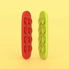 Zazumi 8件/16件装指尖玩具 - 硅胶感官石，缓解焦虑，升级版纹理感官石，带吸盘底座，硅胶纹理减压玩具，色彩鲜艳的酷炫玩具（形状、颜色和包装细节随机） - 彩色 - 查看 7