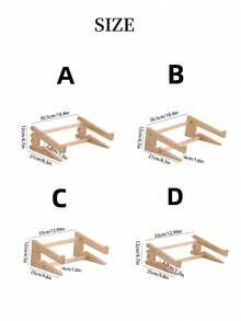 1pc Wooden Laptop Stand, Elevated Gaming Laptop Stand, Elevated Computer Desktop Cooling Base Back To School - charcoal color - View 7