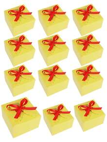 24/12pcs Kraft Paper Gift Boxes, White Candy Box Decorative Snack Boxes, Gift Boxes For Cakes, Cookies, Candies, And Handmade Exploding Bath Salt Shower Soaps, Suitable For Christmas, Birthdays, Holidays, Weddings (Solid Color) - Multicolor - View 14