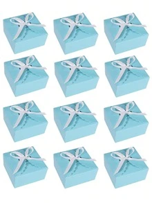 24/12pcs Kraft Paper Gift Boxes, White Candy Box Decorative Snack Boxes, Gift Boxes For Cakes, Cookies, Candies, And Handmade Exploding Bath Salt Shower Soaps, Suitable For Christmas, Birthdays, Holidays, Weddings (Solid Color) - Multicolor - View 11