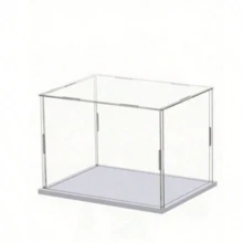 Clear Acrylic Display Case Collectible Showcase Assemble Easy Dust Proof Protection Box For Action Figures Toys Model Cars Home Decor Storage Organizer - Multicolor - View 7