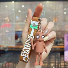 7pcs Cartoon Italian Brainrot Keychain - Durable PVC, Perfect For Bags & Cars, Ideal Gift For Men - Multicolor - View 2