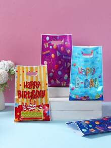 10/25/50个装生日手提袋礼品袋包装袋派对房间装饰厨房用品包装生日情人节礼物 - 生日 - 查看 4