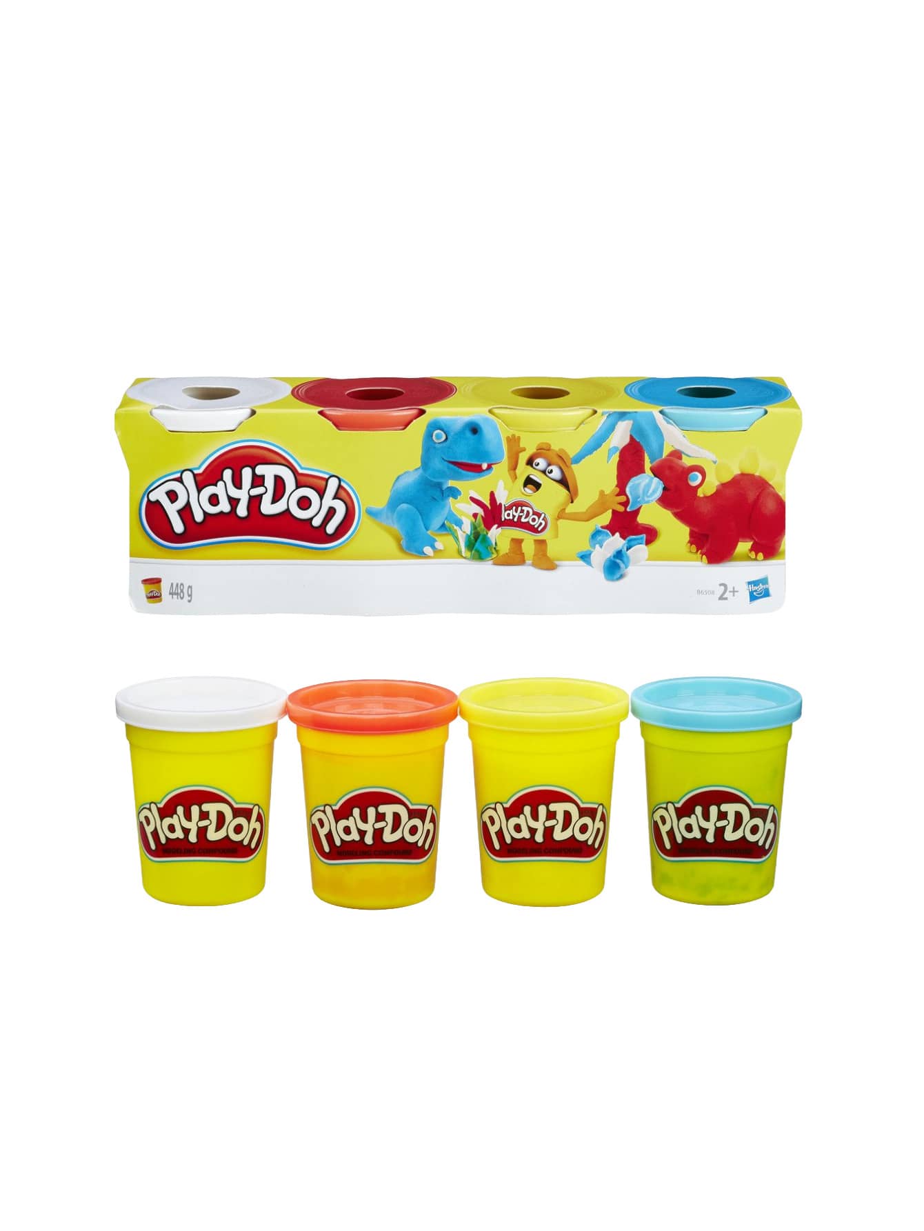 Play-Doh Classic Colors 4-Pack Ages 2+ B5517EU4 - Dinasours - View 1