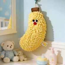 Zazumi 1 chiếc khăn tay cuộn tròn bằng vải nhung họa tiết trái cây – Khăn bếp treo nhanh khô, thấm hút tốt. - Nhiều màu - Xem 9