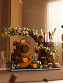 Capybara Capybara Building Block Pencil Case/Panda Pencil Case DIY Creative And Educational Assembly Block Model Ornaments Ornaments Multifunctional Office Supplies Cosmetics, Handicrafts Storage Box Perfect Birthday Gift One