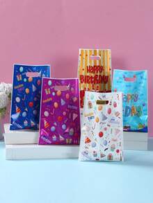 10/25/50个装生日手提袋礼品袋包装袋派对房间装饰厨房用品包装生日情人节礼物 - 生日 - 查看 2