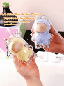 [Transparent Acrylic Protective Box] 1/2/3/6 Pieces, Suitable For LABUBU4.0/3.0/2.0/1.0 Mini Protective Box, 2025 New Protective Box, Acrylic Storage Box, Dustproof Protective Box, Transparent Storage Box, Very Suitable For Collecting And Displaying LABUBU4.0 | Love Monster Badge | Series Plush Toys. - Multicolor - View 3