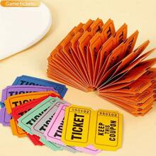 100/200张抽奖券、双人券、活动门票、入场券、班级奖励、筹款活动和幸运抽奖 - 彩色 - 查看 2