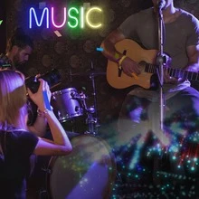 MUSIC Ambient LED Lights, Featuring Creative Letter Designs, Connect Via USB, Suitable For Holiday Decorations, Room Decor, Gifts, Celebrations, Parties, Dates, And Various Other Occasions. - Multicolor - View 3