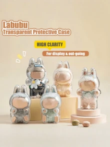 [Transparent Acrylic Protective Box] 1/2/3/6 Pieces, Suitable For LABUBU4.0/3.0/2.0/1.0 Mini Protective Box, 2025 New Protective Box, Acrylic Storage Box, Dustproof Protective Box, Transparent Storage Box, Very Suitable For Collecting And Displaying LABUBU4.0 | Love Monster Badge | Series Plush Toys. - Multicolor - View 10