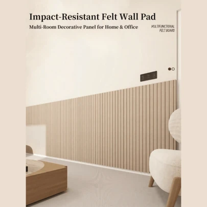 1PC Reusable No-Nail Soft Wall Cushion Panel, Adhesive Felt Wall Decor Board For Home & Office, Suitable For Decorating Feature Wall, Room Decor, Wall Covering, Photo Wall And Storage Organization In Bedroom, Study, Living Room, Entryway, Office