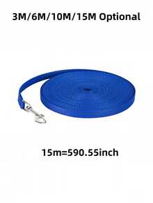 1pc Pet Leash. Sturdy And Durable, Suitable For Long Walks. Comes With A High-Quality Hook, Durable, Bite-Proof, And Rust-Proof; Suitable For Small, Medium, And Large Dogs. - Blue - View 3