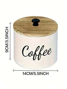 1pc Wooden Coffee Filter Packaging Box Farmhouse Coffee Filter Bracket Paper Tea Bag Coffee Bean Storage Box - Multicolor - View 7