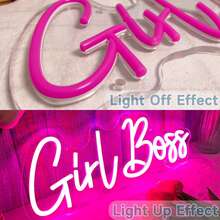 Girl Boss LED Ambient Light Fixture With Lettering, A Creative Ambient Light, Connects Via USB, Suitable For Holiday Decorations, Room Decor, Gifts, Parties, Dates, And Various Other Occasions. - Multicolor - View 5