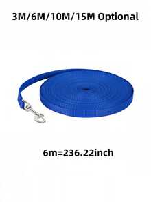 1pc Pet Leash. Sturdy And Durable, Suitable For Long Walks. Comes With A High-Quality Hook, Durable, Bite-Proof, And Rust-Proof; Suitable For Small, Medium, And Large Dogs. - Blue - View 4