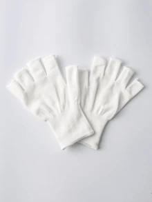 美甲灯专用防紫外线露指手套，专业凝胶美甲防紫外线手套，美甲工具，返校季，美甲用品 - 白色 - 查看 6