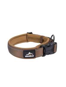 1pc Premium Dog Collar, Tactical Dog Collar With Handle And Heavy Duty Quick Release Metal Buckle, Thick, Adjustable, Reflective, Suitable For Medium To Large Dog Training - Multicolor - View 7