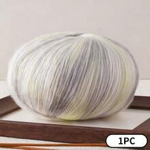 渐变色磨毛棉纱，适用于手工编织围巾、帽子和毯子。亲肤柔软，单股，粗4.0毫米，长458米，重200克。 - 彩色 - 查看 9