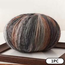 渐变色磨毛棉纱，适用于手工编织围巾、帽子和毯子。亲肤柔软，单股，粗4.0毫米，长458米，重200克。 - 彩色 - 查看 10