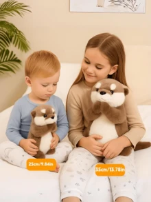 POKOJA LAND 可爱水獭造型毛绒玩具，填充水獭，触感柔软，非常适合作为送给女朋友的礼物，是女孩的理想之选，生日、节日、派对礼物，毛绒玩具收藏装饰品 - 彩色 - 查看 9