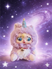 1个可爱卡通乙烯基娃娃钥匙扣包包挂饰背包装饰少女生日礼物青少年女性可爱毛绒玩具配件 - 彩色 - 查看 14