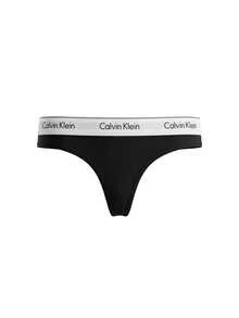 Calvin Klein Women's Thong - Black - View 1