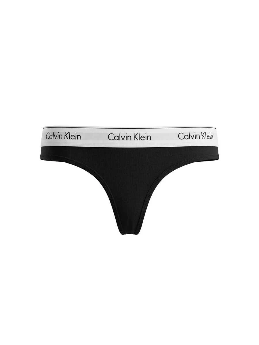 Calvin Klein Women's Thong - Black - View 1