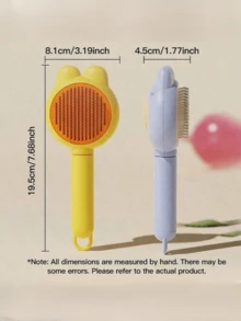PETSIN Cat Brush Hair Removal Comb Shower Massage Pet Brush To Remove Loose Hair For Cats, Rabbits, And Dogs Grooming Supplies - Multicolor - View 9