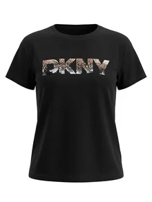 DKNY قميص نسائي أسود - الأسود - مشاهدة 4