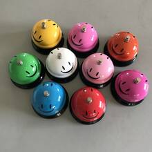 1 Pc Call Bell Desk Bell For Service Diameter Smile Face Service Bell For Desk School Bell With Metal Anti Rust Construction Front Desk Bell For Hotel Restaurant Office School - Multicolor - View 4