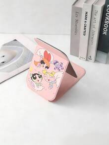 Cartoon Anime Series, Foldable Bathroom Mirror, Lightweight, Ultra-Thin, Portable Handheld Mirror, Durable Polyurethane Leather Material, Suitable For Various Occasions And Everyone, Square Foldable Design For Easy Carrying, Suitable For Valentine's Day Gifts, New Year Gifts, New Year Gifts, Gifts For Girlfriends, Holiday Gifts - Multicolor - View 8