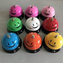 1 Pc Call Bell Desk Bell For Service Diameter Smile Face Service Bell For Desk School Bell With Metal Anti Rust Construction Front Desk Bell For Hotel Restaurant Office School - Multicolor - View 5