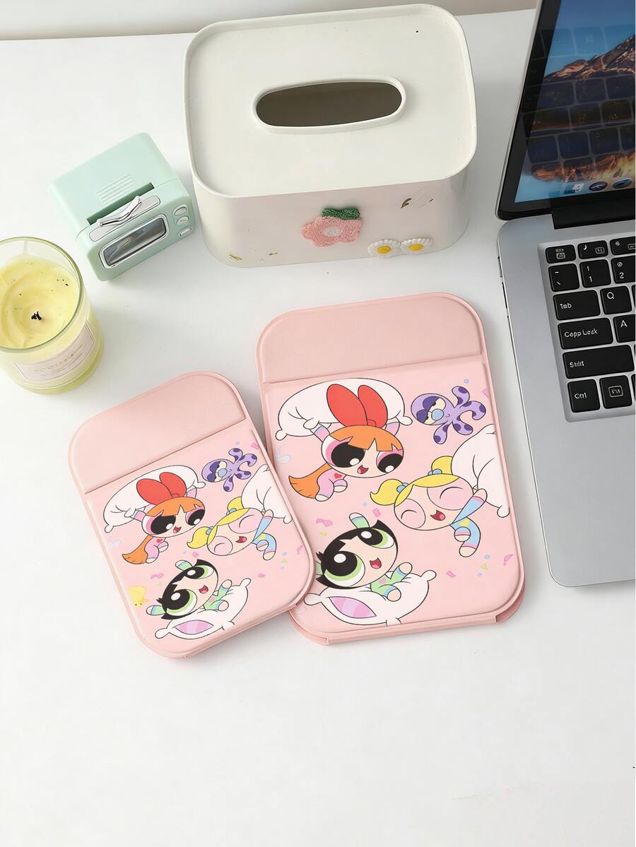 Cartoon Anime Series, Foldable Bathroom Mirror, Lightweight, Ultra-Thin, Portable Handheld Mirror, Durable Polyurethane Leather Material, Suitable For Various Occasions And Everyone, Square Foldable Design For Easy Carrying, Suitable For Valentine's Day Gifts, New Year Gifts, New Year Gifts, Gifts For Girlfriends, Holiday Gifts - Multicolor - View 1