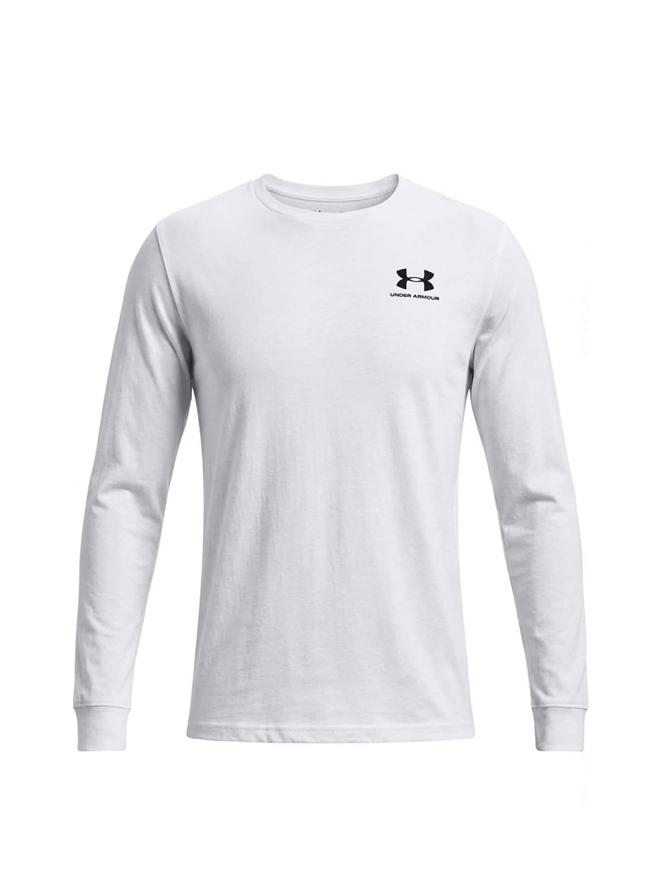 Under Armour Left Chest Men's Long Sleeve White - White /  / Black - View 1