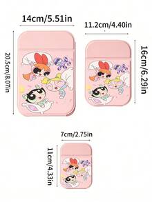 Cartoon Anime Series, Foldable Bathroom Mirror, Lightweight, Ultra-Thin, Portable Handheld Mirror, Durable Polyurethane Leather Material, Suitable For Various Occasions And Everyone, Square Foldable Design For Easy Carrying, Suitable For Valentine's Day Gifts, New Year Gifts, New Year Gifts, Gifts For Girlfriends, Holiday Gifts - Multicolor - View 2