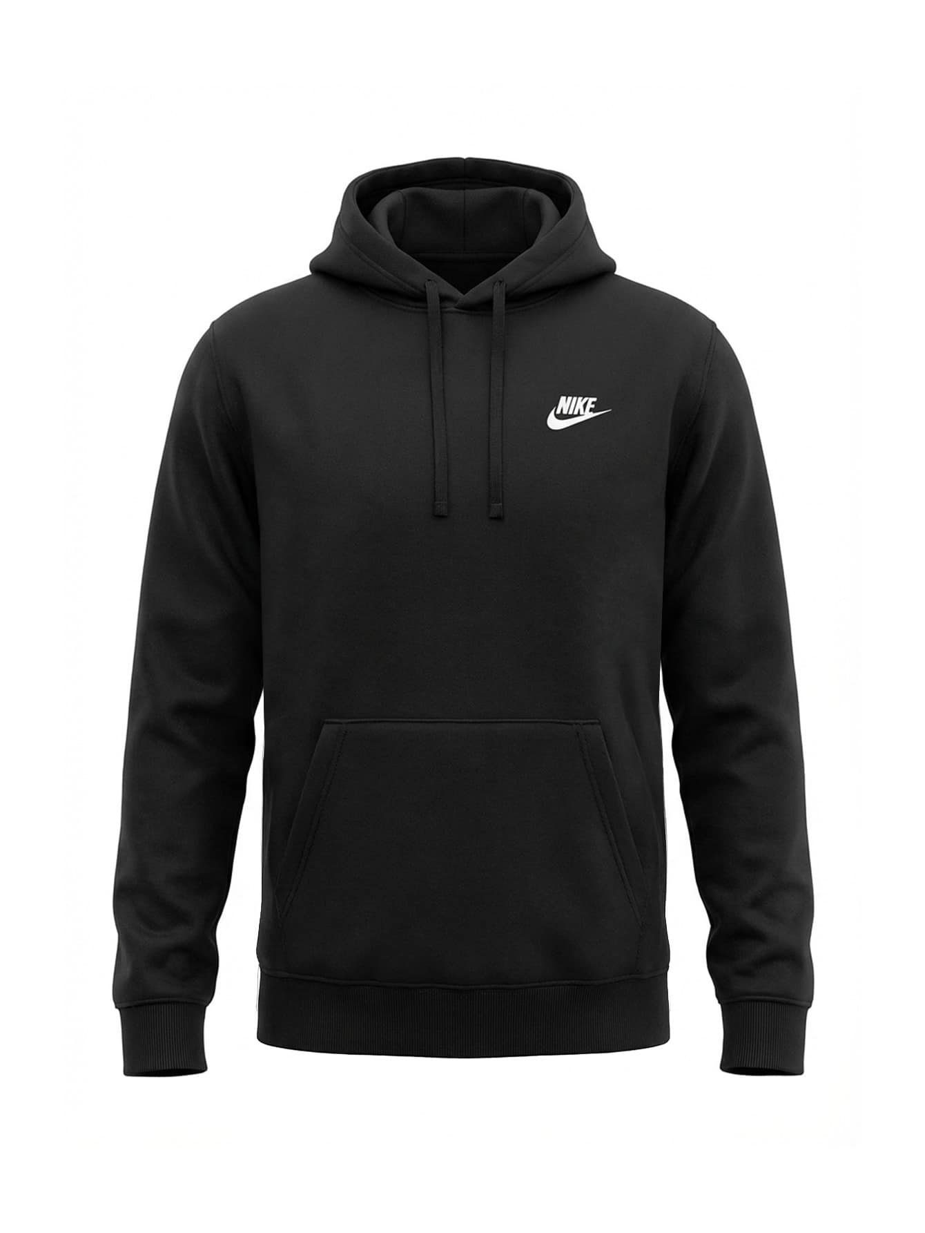 Nike Club Men's Fleece Hoodie Black - Black - View 1