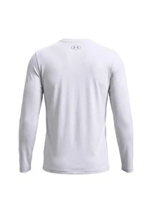 Under Armour Left Chest Men's Long Sleeve White - White /  / Black - View 2