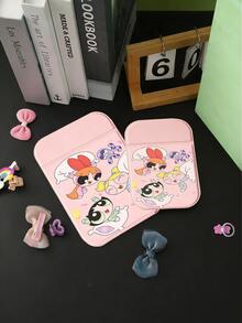 Cartoon Anime Series, Foldable Bathroom Mirror, Lightweight, Ultra-Thin, Portable Handheld Mirror, Durable Polyurethane Leather Material, Suitable For Various Occasions And Everyone, Square Foldable Design For Easy Carrying, Suitable For Valentine's Day Gifts, New Year Gifts, New Year Gifts, Gifts For Girlfriends, Holiday Gifts - Multicolor - View 4