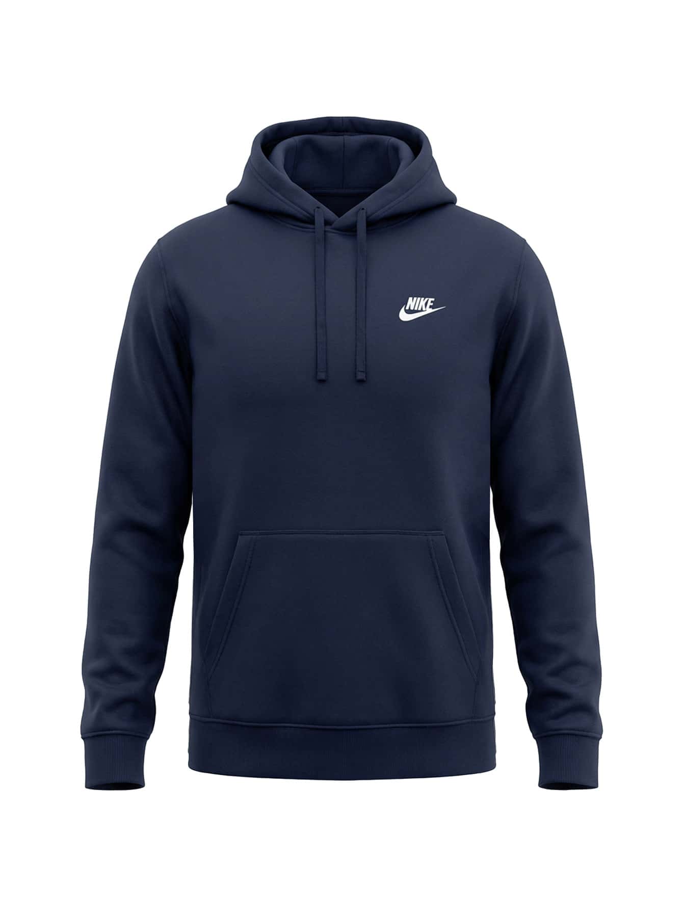 Nike Club Men's Fleece Hoodie Navy Blue - Blue - View 1