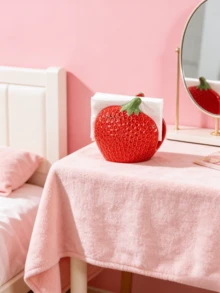 Joivida Strawberry-Shaped Ceramic Desktop Tissue Holder Household Hotel Restaurant Cafe Tissue Stand Stylish Tissue Storage Rack - Multicolor - View 5