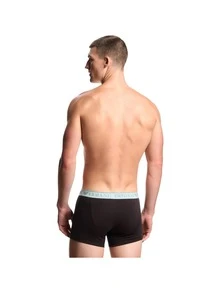 Armani Men's Trunks Elastic Waist Classic Fit Easy To Match Commuting Casual Gym EM000252-AF10776-M6131 - Black - View 3