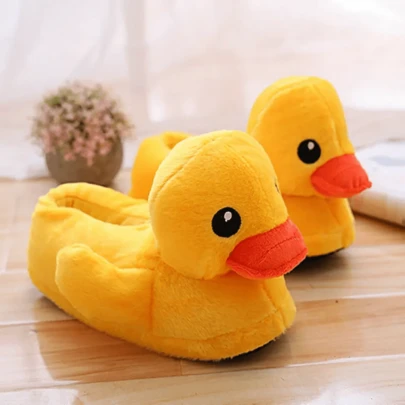Women's Duck Plush Slippers Soft, Cozy and Comfortable Indoor Shoes
